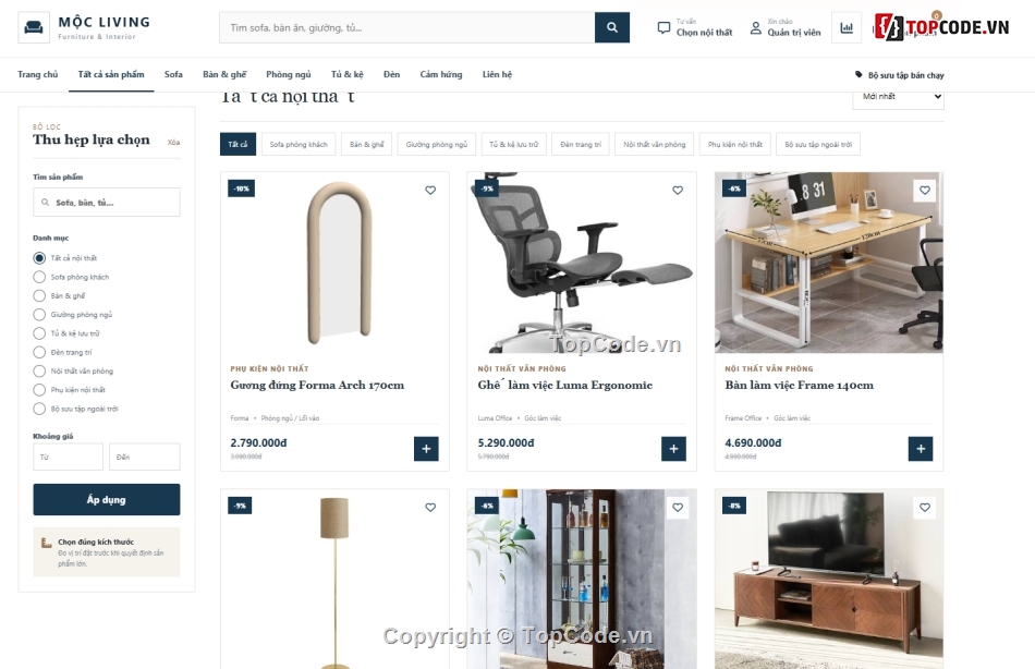 nội thất,bán đồ nội thất,Web bán nội thất